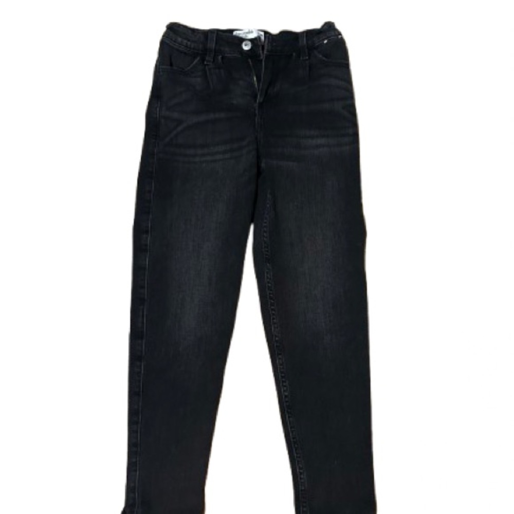 Abercrombie Kids Black High-Rise Mini Mom Jeans Size 11/12